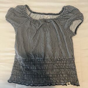 Abercrombie. Girls blue and white shirt. Size 9/10